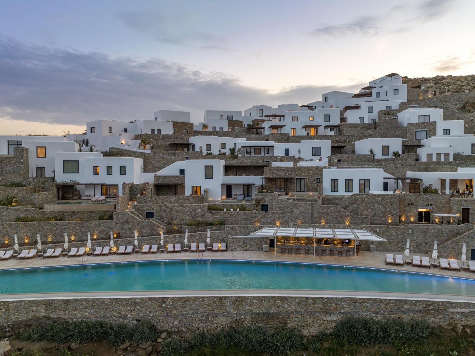 Готель Cali Mykonos Калафатіс Екстер'єр фото